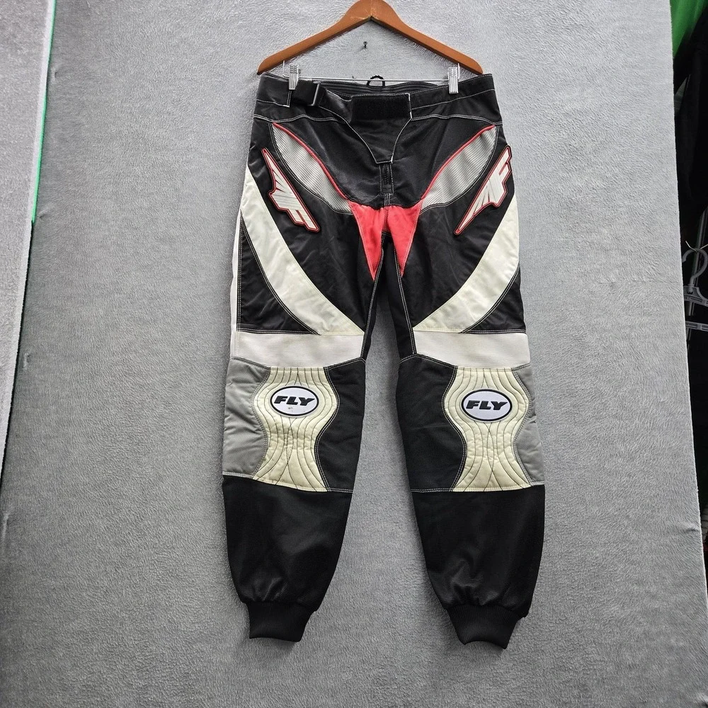 Fly Racing Men Pants 36 Black Logo Dirt Bike Motocross Racing 805